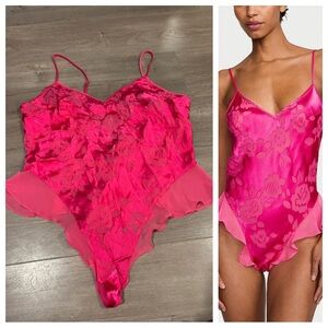Victoria's Secret Archives Burnout Satin Flutter Teddy